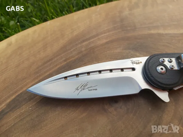 Дизайнерски сгъваем нож Todd Begg, снимка 5 - Ножове - 49872962