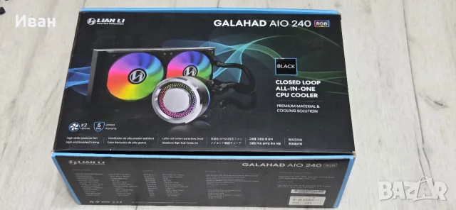 Водно Lian Li Galahad 240mm + 2бр Lian Li Uni Fan 120SL 