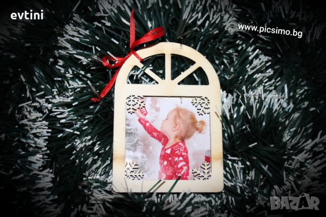 Коледна украса за елха с Ваша снимка, снимка 4 - Декорация за дома - 30925850