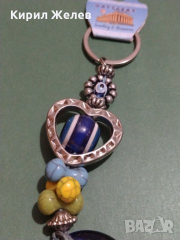 Ключодържател много красив стилен сувенир от Гърция стъкленото око на Назар амулет - 9470, снимка 3 - Други - 31205767