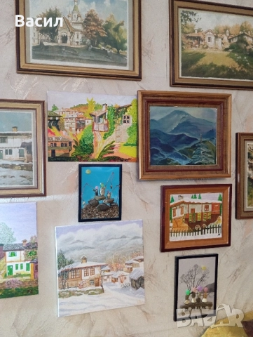 Арт картини масло, светещи камъчета,речни и морски и, снимка 4 - Картини - 52343038