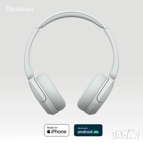 Безжични слушалки Sony - WH-CH520, Бели, снимка 3 - Bluetooth слушалки - 52456703