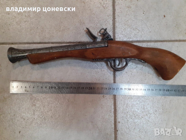 Красив кремъчен пистолет,пищов,оръжие, снимка 6 - Колекции - 52016213