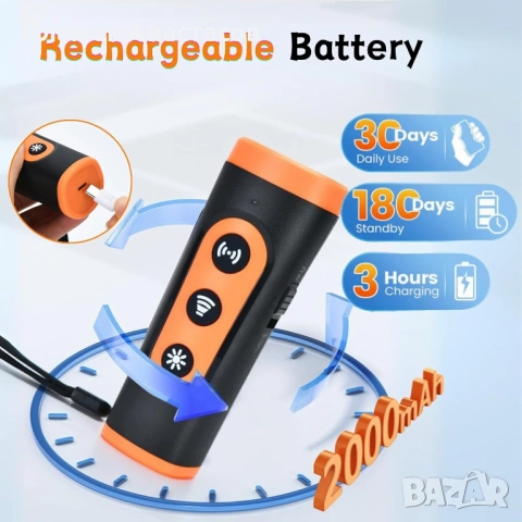 Surezap Dog Bark Deterrent – ултразвуково устройство против лай на кучета (обхват до 10 м), кучегон, снимка 7 - За кучета - 53875729