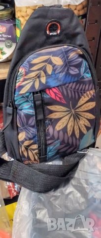 Дамска чанта за рамо,гръб с изход за жични слушалки 👍