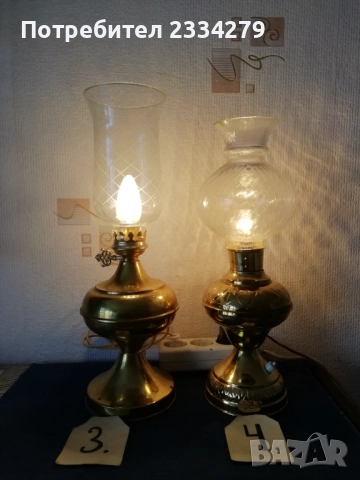 Стари настолни нощни лампи, тип газени, снимка 6 - Настолни лампи - 52062870