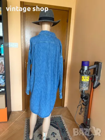 Дънкова зимна риза Arket, oversize модел, снимка 5 - Ризи - 56449088
