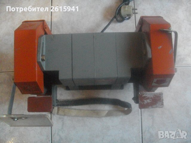 500 Вата-ф180мм-Руски Комбиниран Шмиргел/Дисков Шлайф-Масивен-14кг-ТЕМП ТУ16-Отличен-Като Нов, снимка 3 - Други инструменти - 39107812