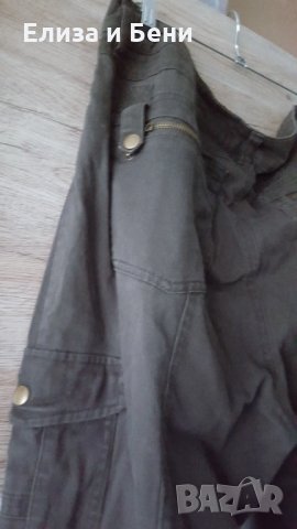 Макси XXL карго панталон H&M BB ластичен милитъри зелен, снимка 2 - Панталони - 34883405
