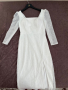 Официална бяла рокля с паети, снимка 2