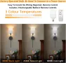 Klighten 2 пакета LED стенни лампи за вътрешна употреба с батерия 5500 mAh димиране НОВИ, снимка 3