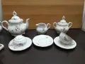 Стар български порцелан чаши за чай чайник захарница латиера , снимка 1