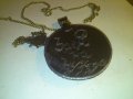 БРОНЗОВ МЕДАЛЬОН с ЕМАЙЛ и ОЩЕ ЕДИН КАЛИНКА ПОСРЕБРЕНА с ВЕРИЖКА от БРОНЗ 77671, снимка 3