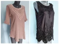 Два различни броя / Туника с декорации от дантела "Saint Tropez" и Черна  , снимка 1