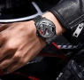 BINBOND Wheel Black Red – мъжки спортен часовник с въртяща джанта, снимка 5