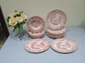 Английски розов порцелан -22 части, снимка 11