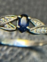 Сребърен пръстен естествен син САПФИР  камък 925 silver, снимка 5