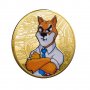 Shiba Inu The boss coin / Шиба Ину монета ( SHIB ) - Gold, снимка 3