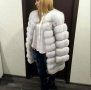 Дамско луксозно палто лисица код 3221