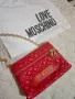 Love Moschino червена чанта, снимка 1