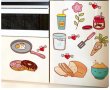Кухненски стикер за кухня мебели зеленчуци храна самозалепващ за стена хладилник и др, снимка 1