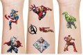 Avengers Отмъстителите Капитан Америка Хълк Айрън железния Tattoo татос татуировка временна детска , снимка 10