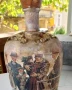Винтидж ръчно декорирана празна бутилка, снимка 3