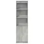 vidaXL Висок шкаф, Бетонно сиво, 50x35x180 cм инженерно дърво, снимка 6