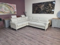ПРОМОЦИЯ!Светло кремав ъглов диван от плат Dakar с ел.релакс механизъм, снимка 1