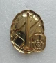Значка за постижения на пожарната служба на Бавария THL златен цвят. Германия., снимка 2