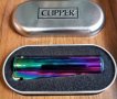 Бензинова запалка Clipper, Метална, Цвят хамелеон и златист, снимка 2