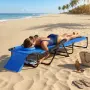 Градински шезлонг Outsunny Sun Lounger, сгъваем, снимка 5