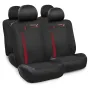 Тапицерия за автомобил Automat, Универсална, Red Bull Racing, Черно с червено, 10 части, снимка 3