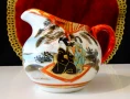 Кана,каничка японски порцелан Kutani,злато. , снимка 1