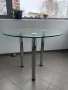 Стъклена кръгла маса, снимка 2