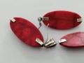 Сребърен комплект с червен корал, снимка 2
