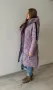 Дълго дамско лилаво зимно яке , снимка 2