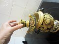         СУВЕНИРИ  купа от ТИКОВО ДЪРВО  ; СТАР РУСКИ САМОВАР;КОЖЕНО ШИШЕ  - КУЧЕ   , снимка 8