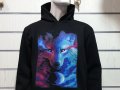 Нов мъжки суичър с дигитален печат GALAXY WOLF, Серия вълци, снимка 13