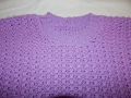 Лилава блуза ръчно плетиво, Л-ХЛ размер, снимка 9