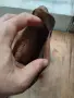 Стара кожена чанта паласка с презрамка, снимка 5