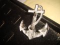 СТАРА СРЕБРИСТА БРОШКА - КОТВА ВИНТИДЖ СТИЛ 22947, снимка 2