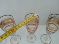 антикварни чаши с позлата  гравирани, снимка 10