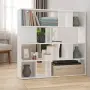 vidaXL Библиотека/разделител за стая, бяла, 105x24x102 см, снимка 2