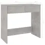 vidaXL Бюро, бетонно сиво, 80x40x75 см, инженерно дърво, снимка 6