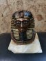 Бронзова статуетка на Египетски фараон , снимка 1 - Статуетки - 31659410