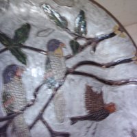 Стара месингова бонбониера с птичета, снимка 4 - Антикварни и старинни предмети - 31544727