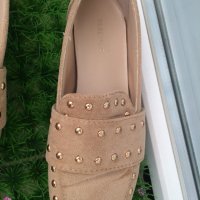 Reserved - велурени обувки , номер 36, снимка 4 - Дамски ежедневни обувки - 30408852