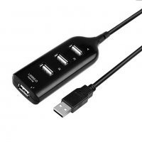 4 порта USB HUB 2.0-USB Адаптер-USB Разклонител-зарядно, снимка 2 - Лаптоп аксесоари - 29207314