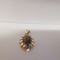 Златен пръстен и медальон с тигров ахат , снимка 12 - Пръстени - 37095140